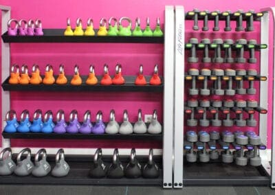 The Fitness Factory | Brevard, NC | gym interior, weight options